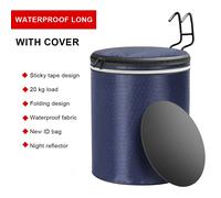 Élevage Bleu - Panier Avant De Vélo 20l, Plus Grand, Amovible, Étanche Avec Couvercle, Pour Guidon, Sac De Transport Pour Animal Domestique, Scooter Électrique Universel