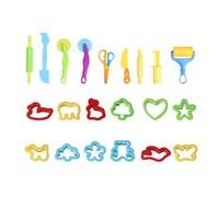 ElevaPulse Kit d'accessoires de pâte à modeler avec 21 pièces, formes spatiales et canards pour jeu créatif, outils Play Doh pour enfants à partir de 2 ans, avec jeu d'outils de 9 pièces et 12 moules