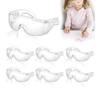 ElevaPulse Lot de 6 lunettes de protection pour enfants, lunettes de protection pour porteurs de lunettes, protection UV, anti-rayures, confortables et sûres