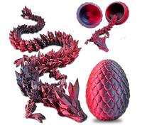 ElevaPulse Œuf de dragon 3D imprimé mystérieux, œuf de dragon avec dragon, petit cadeau d'anniversaire d'enfant 4, 5, 6, 7, 8, 9, 10 ans, décoration de bureau à domicile