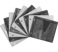 Elevar 10 pièces Pochette de classeur CD/DVD 2 CDs/DVDs/Blu-rays plastique noir (transparent), blanc (transparent) 1 pc(s) (l x P) 147 mm x 127 mm LV-9640