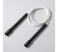 Elevate Rope Corde à sauter longue poignée - Corde à sauter professionnelle réglable pour cardio, double underders et freestyle - 3 m de long, 4 mm d'épaisseur - PVC durable avec noyau en nylon (noir)