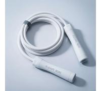 Elevate Rope Corde à sauter lourde réglable de 3 m avec application d'entraînement gratuite - Corde en PVC de 10 mm pour la force, le cardio et l'endurance (Full White)