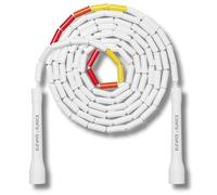 Elevate Rope Corde à Sauter Perlée Réglable 3m Débutant Freestyle Cardio | Perles PVC de 2,5 cm pour le rythme et le contrôle, ne s'emmêle pas, sans roulement