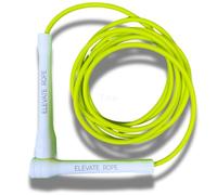 Elevate Rope Corde à Sauter Professionnelle - Corde à Sauter Réglable de 3 m, PVC de 5 mm avec Noyau en Nylon pour Cardio, Double Unders & Crossfit - Corde à Sauter Durable Convient pour Intérieur
