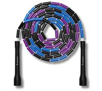Elevate Rope Corde à sauter professionnelle perlée - 3 m réglable, perles de qualité et cordon en poly - Pour freestyle, cardio et trucs - Convient à tous les niveaux et utilisation en intérieur