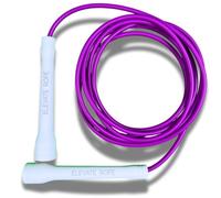 Elevate Rope Corde à sauter professionnelle réglable de 3 m en PVC de 5 mm avec noyau en nylon pour cardio, double unders et crossfit (fuchsia)