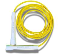 Elevate Rope Corde à sauter professionnelle réglable de 3 m en PVC de 5 mm avec noyau en nylon pour cardio, double unders et crossfit (black/yellow)