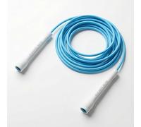 Elevate Rope Corde à Sauter Vitesse MAX (AQUA) - Bleu clair - Corde à sauter professionnelle en PVC durable avec noyau en nylon - Longueur épaisse de 5 mm max. 3 mètres - Poignées résistantes 1x Blanc