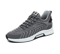Elevate Shoes Chaussures Elevateshoes Elevator pour homme 10 cm - Invisibles - Plateforme - Chaussures de jogging - Step Ups - Surélévation, 011 gris 10 cm, 38 EU