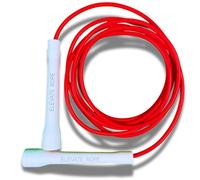 Elevate Speed Rope MAX (ROUGE) - Corde à sauter professionnelle en PVC résistant avec noyau en nylon - 5 mm - Longueur max. 3 mètres - Poignées extrêmement solides