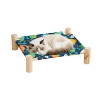 Elevated Cat Beds - Raised Kitten Bed, Cat Hammock Bed for Indoor Pets, Pet Cot Furniture with Sturdy Steel Frame, Pet Hammock, Cats Sofa Ideal for Living Room Workplace Balcony Outdoor Patio Use