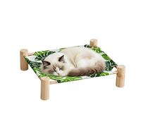 Elevated Cat Beds - Raised Kitten Bed, Cat Hammock Bed for Indoor Pets, Pet Cot Furniture with Sturdy Steel Frame, Pet Hammock, Cats Sofa Ideal for Living Room Workplace Balcony Outdoor Patio Use