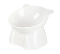 Elevated Cat Bowl - PP Material, Pet Feeding Bowl, Sloped Design | Easy to Clean, Non-Slip, Cute Style, Durable, Cat Food Dish, Pet Accessory + for Cats, Kittens, Small Pets