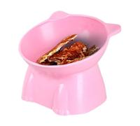 Elevated Cat Bowl - PP Material, Pet Feeding Bowl, Sloped Design | Easy to Clean, Non-Slip, Cute Style, Durable, Cat Food Dish, Pet Accessory + for Cats, Kittens, Small Pets