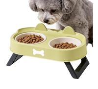 Elevated Cat Bowls Anti Vomiting, Non-Slip, Spill-Proof | Lifted Cat Food Bowl for Apartment Dining Area Corner Alone Time Kitchen Living Room Home