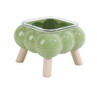 Elevated Cat Dishes, Raised Kitten Bowl, High Legged Pet Feeder, Anti Black Chin Water Dish for Daily Feeding Bowl, Indoor, Home, Apartment, Floor, Dark Pink, Yellow, Light Green