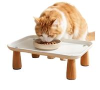 Elevated Cat Feeding Station - Spill Proof Raised Edge Raised Pet Bowl Tray | Dog Food Stand Cat Feeding Station for Home Living Room Balcony Kitchen Floor Indoor Outdoor Backyard