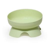 Elevated Cat Food Bowls, No Spilling Tilted Pet Bowls, Raised Food and Water Bowls for Cats and Small Dogs with Stand for Comfortable Feeding (Green)
