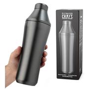 Elevated Craft Shaker à cocktail hybride - Shaker à cocktail en acier inoxydable de qualité supérieure - Système de mesure innovant - Shaker à martini pour barman domestique - Volume total de 793,8 g