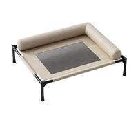 Elevated Dog Bed - 66*45*17cm Washable Mesh Pets Cot | Breathable Travel Puppy Mat | Interactive Dog Bed For Indoor Outdoor Patio Porch Deck Backyard Camping Summer Road Trip RV Car Truck Home