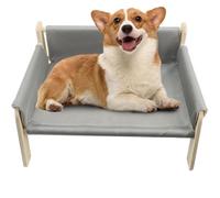 Elevated Dog Bed, Natural Wood Cat Sofa, Cat Beds with Removable Cover, Stable Dog Bed, Dog Sofa with Removable Cover, Bed with Sofa Cover, Cat Bed Natural Wood, Elevated Pet Bed, Dog Sofa Cha