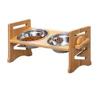 Elevated Dog Bowls, Portable Adjustable Stand, Multifunctional Pet Dishes, for Cats, Mountaineering, Travel, Camping, Outdoor Feeding Station, Convenient Pet Supplies, 16.54x7.68x7.28in