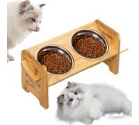 Elevated Dog Bowls, Tilt Raised Pet Bowls, Adjustable Dog Bowl Stand, Dog Bowls for Water & Food, Stainless Steel Dog Bowls, Dog Feeding Station, Pet Bowls with Stand, Raised Dog Bowls