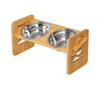 Elevated Dog Bowls, Tilt Raised Pet Bowls, Adjustable Height Dog Bowls, Raised Dog Bowls, Stainless Steel Dog Bowls, Double Bowls for Pets, Tilted Pet Bowls, Adjustable Dog Food Bowls