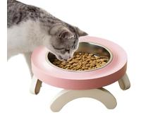 Elevated Food Bowl Pet Drinking Holder Elevated Cat Bowl for Small Spaces
