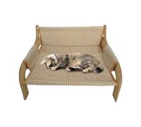 Elevated Pet Sofa Cat Couch Bed - Cat Hammock Bed | Breathable Furniture Cooling Lounge Chair Dog Sofa for Kitten Small Dogs Summer Outdoor Living Room Bedroom Sleeping
