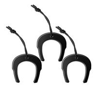 ElevateTech Lot de 3 butées de porte pour les forces de l'ordre, la police et les pompiers, pour services médicaux d'urgence, outil d'entrée sécurisé en caoutchouc noir