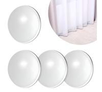 ElevateTech Lot de 4 poids magnétiques pour rideau de douche - Aimants blancs - Avec clips - Imperméables et antidérapants - Sans couture - Rembourrage de nappe