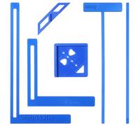 ElevateTech Lot de 6 outils de scrapbooking faciles à relier, avec règle en T, intercalaire, intercalaire pour débutant, peut être transformé en carnet de notes, calendrier, journal indésirable