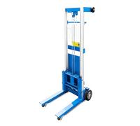 Élévateur-apilateur à treuil pour matériaux, Plateforme élévatrice manuelle portable, Chariot de manutention ajustable - Adapté aux entrepôts et au transport logistique(BR-181)