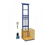 Élévateur de charge portable Monte-charge hydraulique de 500 kg, plateforme élévatrice simple petite taille avec rail guidage d'usine Plateforme élévatrice