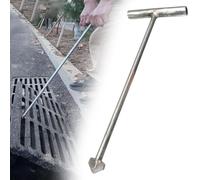 Élévateur de couvercle d'égout en acier inoxydable, crochet de traction solide et durable pour un retrait facile des couvercles septiques en béton et des grilles de drainage