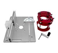 Élévateur de défonceuse pour le travail du bois avec échelle transparente | Plaque de base pour scie de table, machine de gravure pour le travail du bois, petites machines de découpage