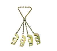 Élévateur de fûts vertical, Élingue de chaîne à 4 griffes 2 tonnes for réservoir d'huile baril seau pince levage tambour(40020019)