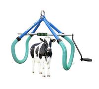 Élévateur de hanche de vache, lève-bétail robuste - élévateur de vache en acier avec pas réglable, support triangulaire, outil d'assistance au vêlage, traite, accouchement, dystocie et aide à la récup