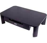 Élévateur De Moniteur Avec Tiroir, Support Portable Et Réglable Pour Bureau, 2 Hauteurs (10-13 Cm), Surface 48 X 30 Cm, Antidérapant, Jusqu'À 20 Kg