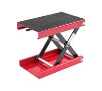 Élévateur de moto - Réglable en hauteur - 93-350 mm - Support de ciseaux de levage avec large plateforme - Pour réparation de vélos (charge maximale : 500 kg