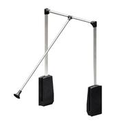 Elévateur de penderie escamotable en acier - boîtier noir - largeur dressing 690-920 mm