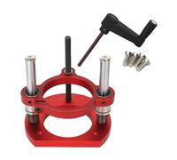 Élévateur de routeur 65mm, Machine de découpage universelle, Base de Table élévatrice for bancs de travail du bois, outil de Base en alliage d'aluminium(Red)