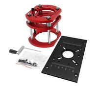 Élévateur de routeur avec base fixe - Plaque d'insertion de routeur en aluminium - Base de levage universelle for routeur à bois for moteur de routeur de 65 mm de diamètre(C)
