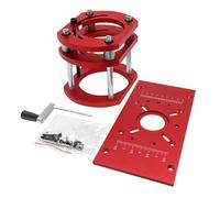 Élévateur de routeur avec base fixe - Plaque d'insertion de routeur en aluminium - Base de levage universelle for routeur à bois for moteur de routeur de 65 mm de diamètre(A)