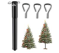 Élévateur de sapin de Noël - Extension de hauteur en fer de 14,57 x 1,18 pouces | Rehausseur de décoration saisonnière avec installation facile, utilisation en intérieur, extérieur, balcon, so