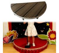 Élévateur de scène en demi-cercle pour performance des enfants, banc plateforme en panneau composite avec pieds en métal pour auditoriums scolaires