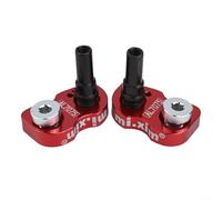 Élévateur de support de frein en alliage d'aluminium pour cadre de vélo Vbrake Extension Adaptateur 22 mm Al7075 ou fourche de conversion de plus petite pour roue plus grande (rouge)