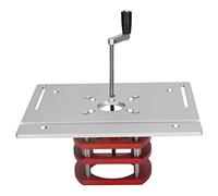 Élévateur de table de toupie, système d'élévation manuel de la toupie avec manivelle, idéal pour le travail du bois de haute précision, petite machine à découper (Argent)